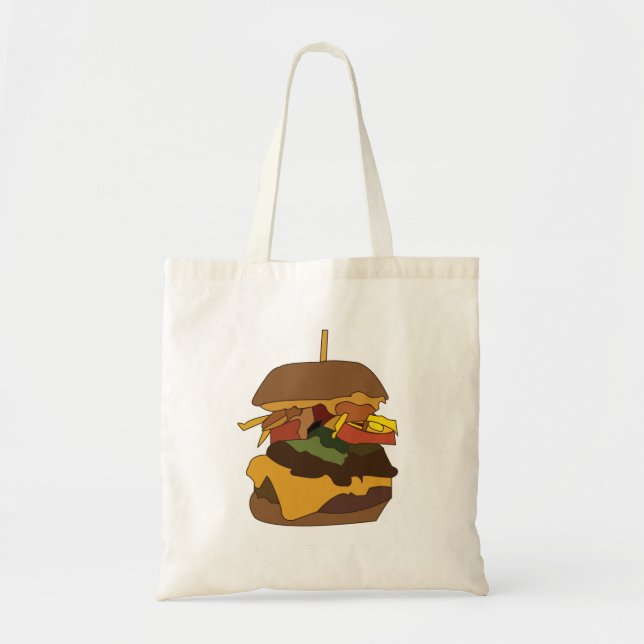 Bolso De Tela Burger Hamburger Burger (Frente)