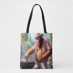 Bolso De Tela Burgueses de parrilladas de pies gigantes