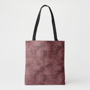 Bolso De Tela Burgundy Rojo Blanco Lunares Rayas