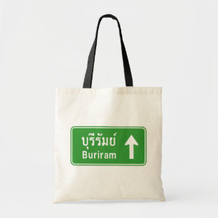Bolso De Tela Buriram adelante ⚠ Rótulo de tráfico por carretera