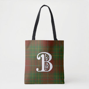 Bolso De Tela Burnett Clan Tartan Monogram