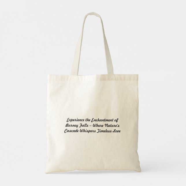 Bolso De Tela Burney Falls Enchantment Tote Bag (Reverso)
