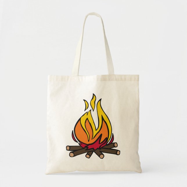 Bolso De Tela Burning Campfire (Frente)