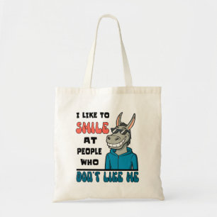 Bolso De Tela Burro De Caballo Gracioso Sonríe A Gente Sarcástic