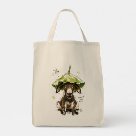 Bolso De Tela Burro Divertido con Sombrero de Hoja Día Genial So