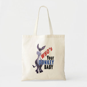 Bolso De Tela Burro gracioso, quién es tu bebé burro