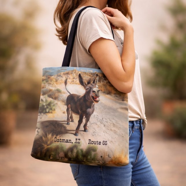 Bolso De Tela Burro sonriente, Oatman Arizona, Ruta 66 (Subido por el creador)