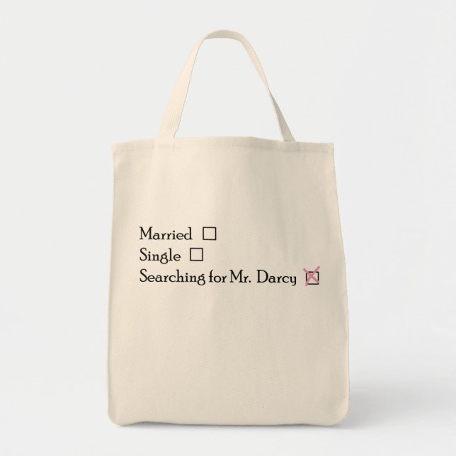 Bolso De Tela Buscando el Sr. Darcy Tote Bag (Frente)