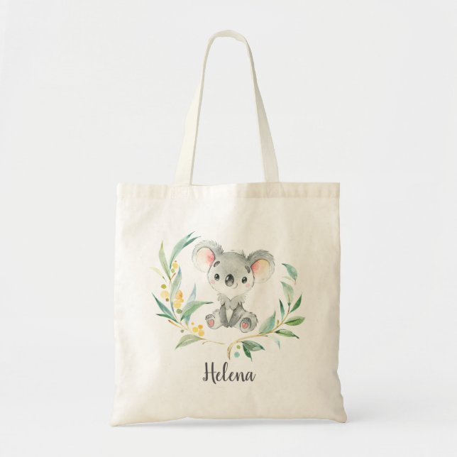 Bolso De Tela Bush Baby Koala Personalizado Tote Bag (Frente)