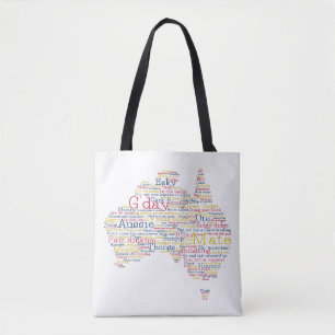 Bolso De Tela Bushfire Edición Especial Mapa de argot australian