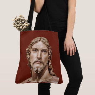 Bolso De Tela BUSTO DE CRISTO EL SALVADOR por MICHELANGELO 2026