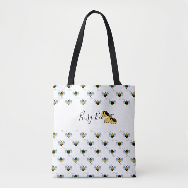 Bolso De Tela Busy Bee, Bumble Bee Shoulder Tote (Anverso)