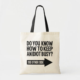 Bolso De Tela Busy Idiot