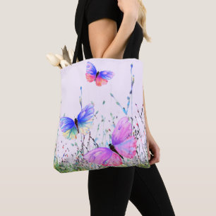 Bolso De Tela Butterflies Tote Bag
