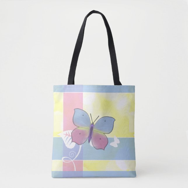 Bolso De Tela Butterfly -  All Over Print Tote (Anverso)