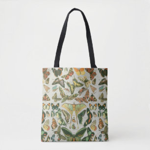 Bolso De Tela Butterfly Vintage Antiguo Butterflies Art
