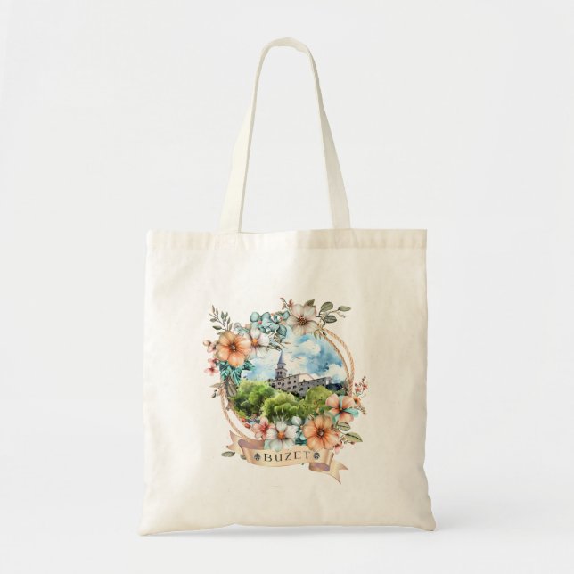 Bolso De Tela Buzet Croacia (Frente)