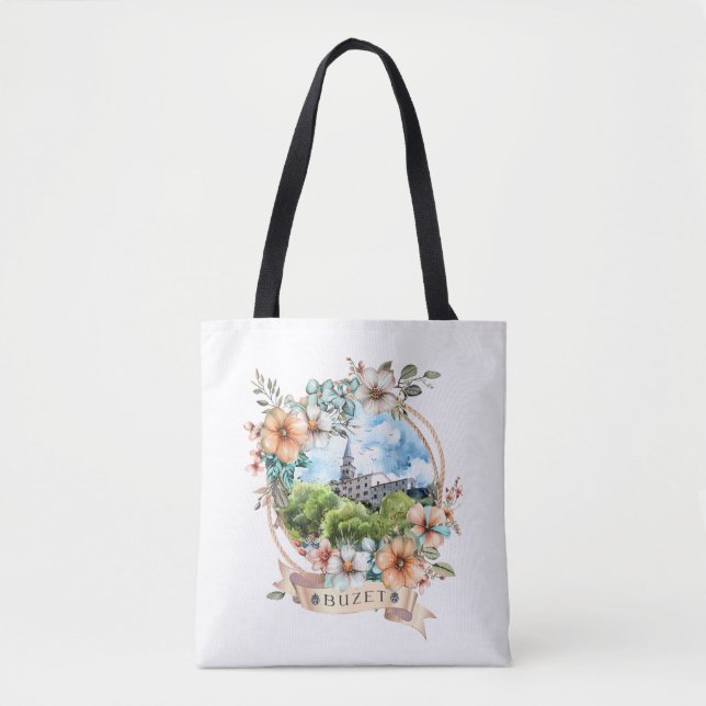 Bolso De Tela Buzet Croacia (Anverso)