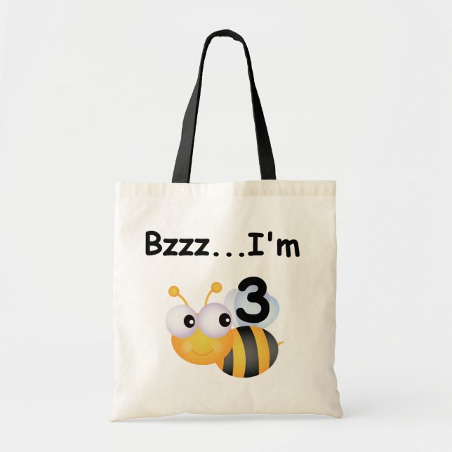Bolso De Tela Buzz Bumblebee camisetas de tercer cumpleaños y re (Frente)