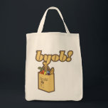 Bolso De Tela ¡byob! ¡Al infinito! Orgánica<br><div class="desc">Animar a todos a "traer tu propia bolsa"</div>