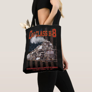 Bolso De Tela C&O Clase H-8 Locomotora Allegheny - bandera ameri