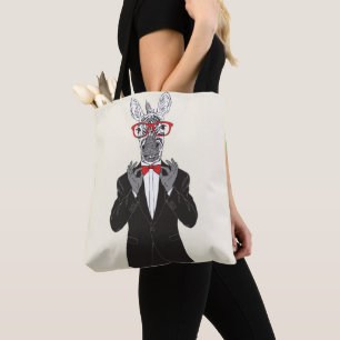 Bolso De Tela Caballero de la cebra