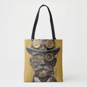 Bolso De Tela Caballero Mecánico Steampunk