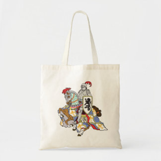 Bolso De Tela caballero medieval a caballo