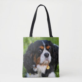 Bolso De Tela Caballero Tri Color King Charles Spaniel Dog