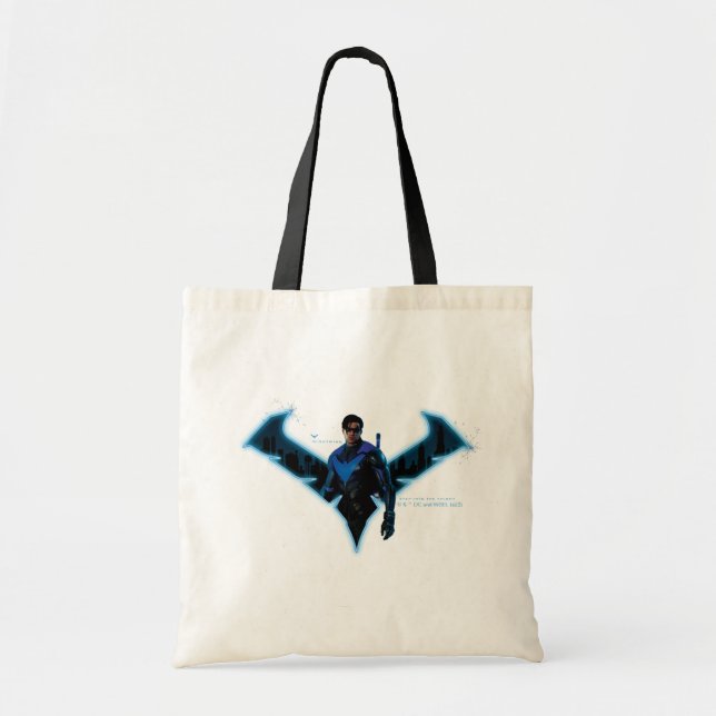 Bolso De Tela Caballeros góticos de la noche con logo (Frente)