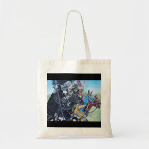 Bolso De Tela caballeros medievales montando a caballo arte hist