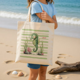 Bolso De Tela Caballito de mar en el Jardín de las Mareas