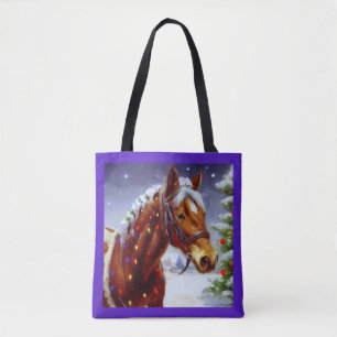 Bolso De Tela Caballo 3 navidades