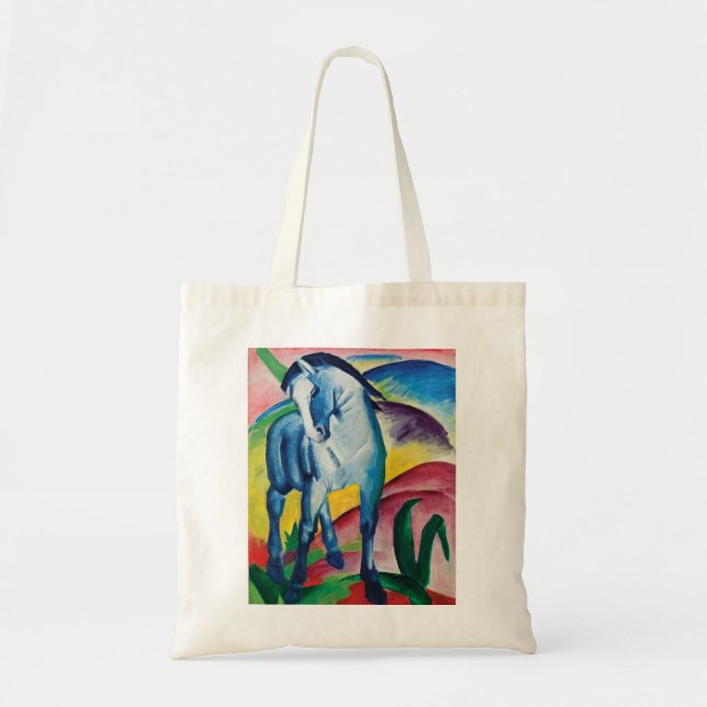 Bolso De Tela Caballo azul I por Franz Marc (Frente)