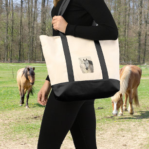 Bolso De Tela Caballo blanco