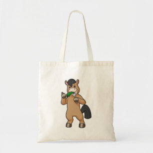 Bolso De Tela Caballo comiendo vegan