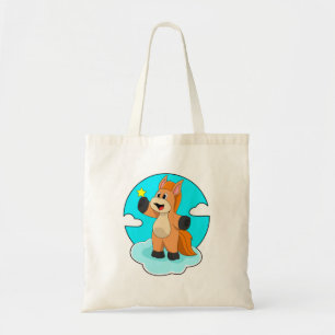Bolso De Tela Caballo con nubes