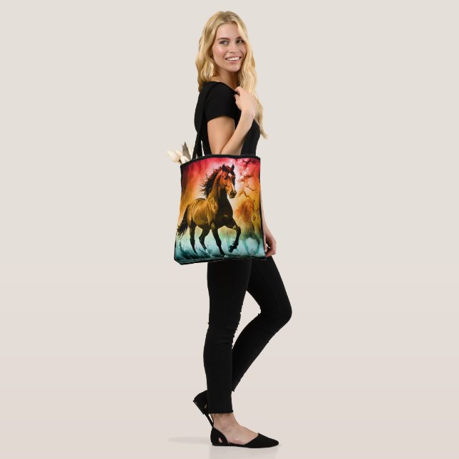 Bolso De Tela Caballo corriendo  (Puesto)