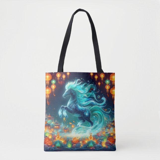 Bolso De Tela Caballo de Año Nuevo (Anverso)