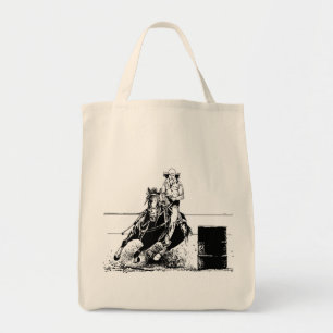 Bolso De Tela Caballo de Carreras del barril