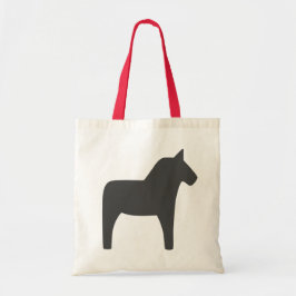 Bolso De Tela Caballo de dala sueco gris oscuro
