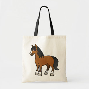 Bolso De Tela Caballo de Dibujos Animados