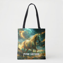 BOLSO DE TELA CABALLO DE FUEGO - ZODÍACO CHINO -
