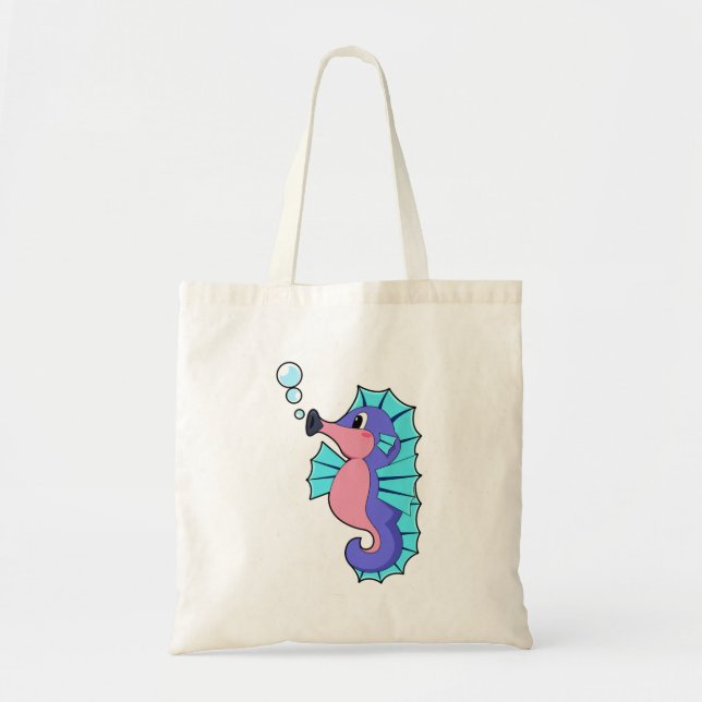 Bolso De Tela Caballo de mar (Frente)