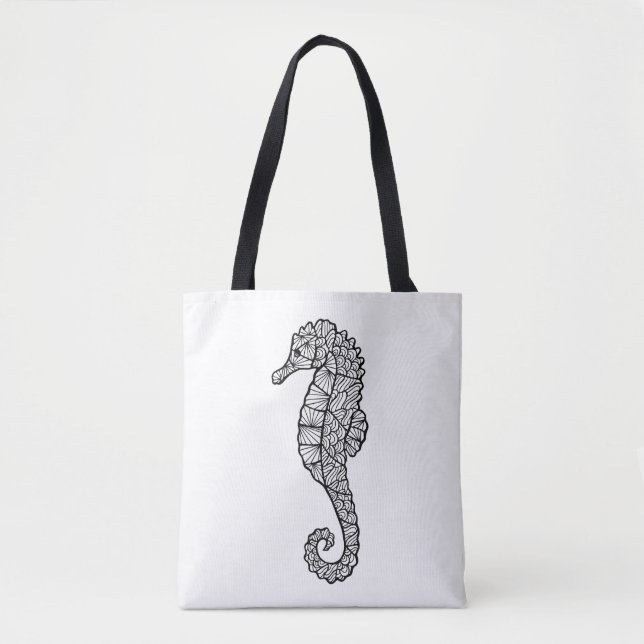 Bolso De Tela Caballo de mar inspirado 2 (Anverso)