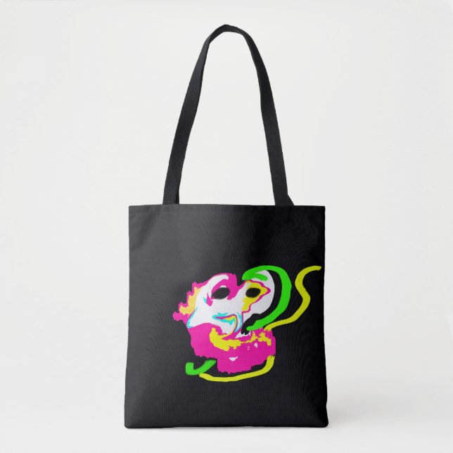 Bolso De Tela Caballo de mar neón roca (Anverso)