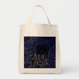 Bolso De Tela Caballo de neón -
