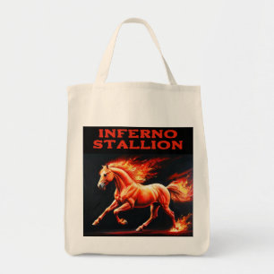 Bolso De Tela Caballo de Pyro: Stallion Naranja con Mane flamant