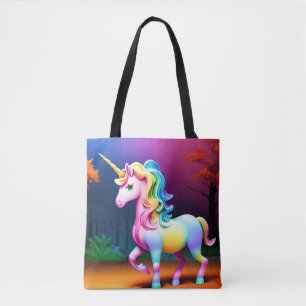 Bolso De Tela Caballo de unicornio blanco-37474
