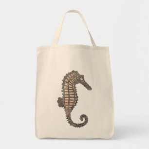 Bolso De Tela Caballo del Mar del Peñón de Moss hablando cañones